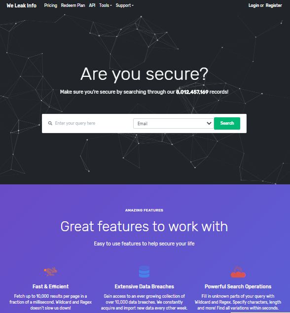 We Leak Info v2 Alternatives: Top 10 Data Breach Tools and similar