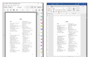 Index sample created by PDF Index Generator