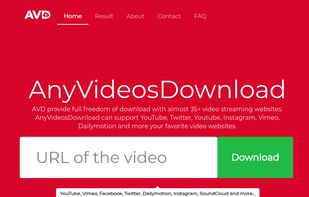 www.anyvideosdownload.com - Tablet Version