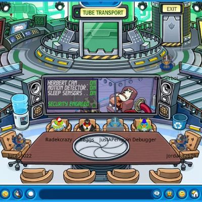 EPF Command Room  Club penguin, Penguins, Penguin room