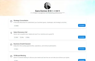 Your brand page according to your profession.