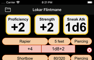 Fifth Edition Character Sheet screenshot 2