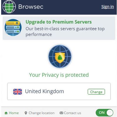 Free VPN Chrome Extension - Browsec