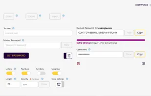 Password generator - desktop