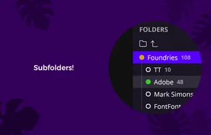 Add as many folders and subfolders as you want!