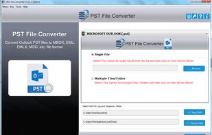 DRS PST File Converter screenshot 1