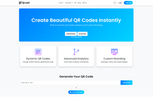 Qrved Homepage
