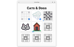 GNOME Crosswords screenshot 1