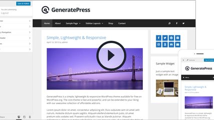 GeneratePress screenshot 1