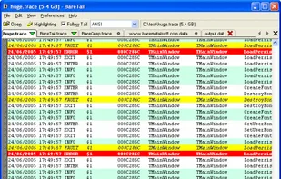 BareTail screenshot 1