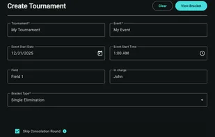 Create tournament