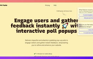 PollPopup in action