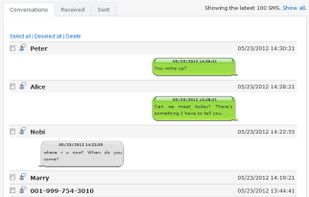 SMS logs
