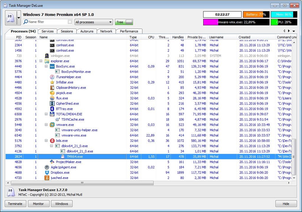instal MiTeC Task Manager DeLuxe 4.8.2 free