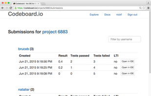 codeboard.io screenshot 1