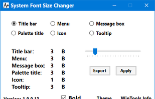 System Font Size Changer screenshot 1