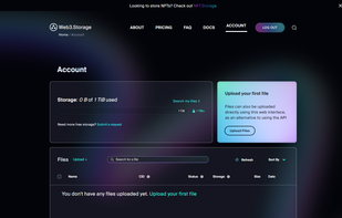 web3.storage screenshot 1