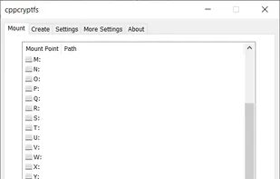 cppcryptfs screenshot 2