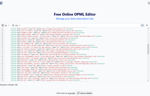 OPML Editor screenshot 1