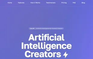 Artificial Intelligence for Content Creators Home Page