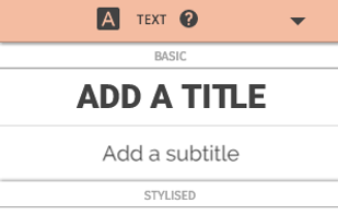 Set of easy to add motion templates to choose from