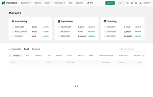 Poloniex screenshot 2