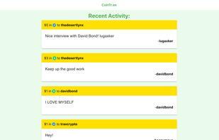 Cointr.ee screenshot 1