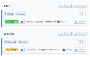 Monitor and manage all of your applications from Shipyard's Developer Dashboard
