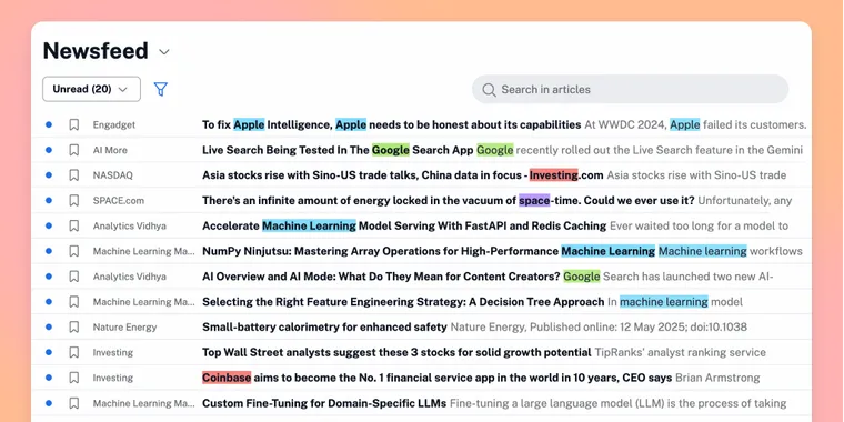 Inoreader adds groupable & sharable spotlights, and improved annotations system image