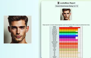 LooksMaxx Report screenshot 1