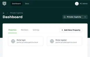 Internal portal screenshot