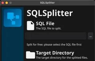 SQLSplitter screenshot 1
