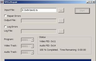 MPEG2Repair screenshot 1