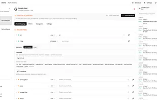 Create channels and map fields