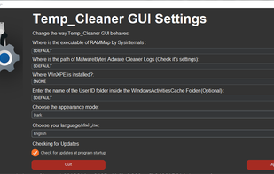 Temp_Cleaner GUI screenshot 3