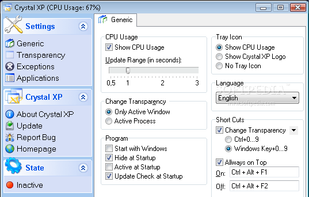 Crystal XP screenshot 1
