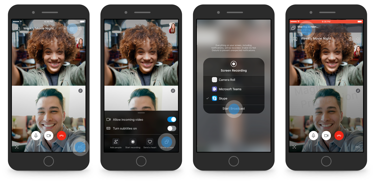 Skype will now let you share your screen on smarthphones