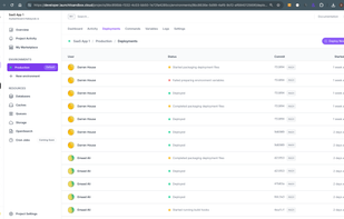 Dev SaaS App Deployments