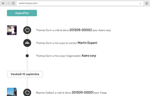Vosae realtime dashboard