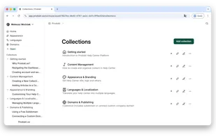 Publishing dashboard