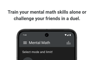 Train your mental math skills alone or challenge your friends in a duel.