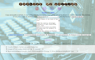 Analyze My Writing screenshot 1