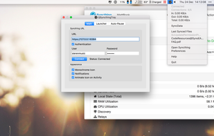 QSyncthingTray screenshot 1