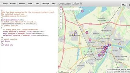 Overpass Turbo screenshot 1