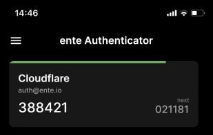 Ente Auth screenshot 2