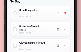 TinyRecipe screenshot 3