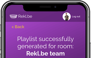Generated playlist for a group of people using Spotify