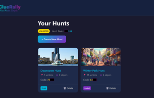 Host Dashboard - Manage Your Hunts