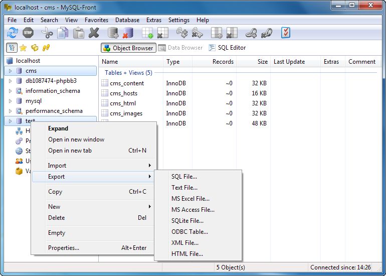 MySQL-Front Alternatives and Similar Software | AlternativeTo