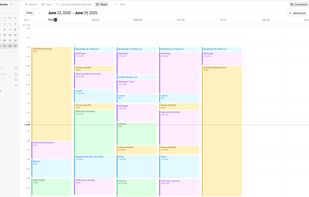 Multi days view
